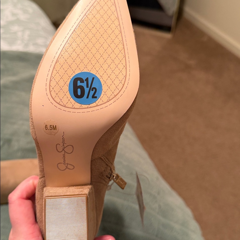 Jessica Simpson Tan Ankle Booties - Picture 3 of 4
